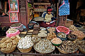 Kathmandu - Durbar Square. The temples of the south-west end of the square are used like a market.