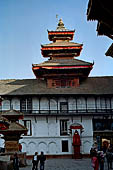 Kathmandu - Durbar Square. Hanuman Doka, the entrance gate to the royal palace. 
