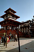 Kathmandu - Durbar Square. Trailokya Mohan temple. 