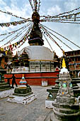 Kathmandu - Kathesimbhu stupa a copy of the great complex of Swayambhunath.