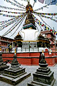 Kathmandu - Kathesimbhu stupa a copy of the great complex of Swayambhunath.