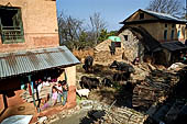 Rural landscape on the road that from Kathmandu goes to Nagarkot.