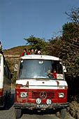 The road that from Kathmandu goes to Nagarkot.