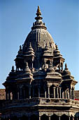 Patan Durbar Square - the Krishna temple (Chyasim Deval) a stone temple with an octagonal plan on the Southern end of the square.   