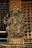 Patan Durbar Square - Bhimsen temple, detail of the roof strut. 