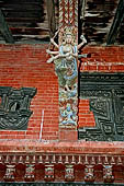 Patan Durbar Square - the Royal Palace, Mul Chowk. Detail of the roof struts. 