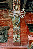 Patan Durbar Square - the Royal Palace, Mul Chowk. Detail of the roof struts.