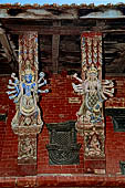 Patan Durbar Square - the Royal Palace, Mul Chowk. Detail of the roof struts. 