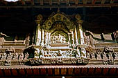 Patan Durbar Square - the window above the Sun Dhoka, the entrance doorway to Mani Keshat Chowk, the main courtyard of the Royal Palace. 