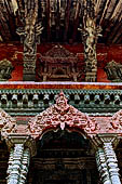 Patan Durbar Square - Temple of Vishwanath, detail of the roof struts.