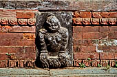 Sculptures details of a building in the pool area of the Sekh Narayan temple.