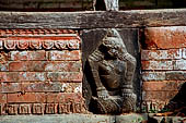 Sculptures details of a building in the pool area of the Sekh Narayan temple.