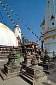 Swayambhunath - caityas are scattered around the stupa area.