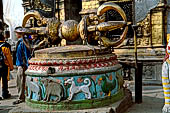 Swayambhunath stupa - The great vajra (dorje), at the top of the stairway ascending the hill.