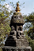Swayambhunath Stupa - Small devotional caitya that line up the 365 steps of the eastern stairway ascending the hill.