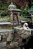 Sankhu - Vajra Jogini. Details of the hiti water tank dating from the 10th c.