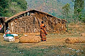 Orissa Rayagada district - traditional house near the Chatikona market.