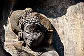 Hirapur - the Sixtyfour Yoginis Temple, head detail of Yogini n° 48 (clockwise). 