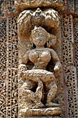 Konarak - Orissa. The Sun Temple, decorations of the bhoga mandapa.