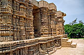 Orissa - Konarak - The Sun Temple, the hall of offerings (bhoga mandapa) also called nata-mandir (hall of dancers) because of the multitude of carvings of musicians and dancers 