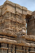 Orissa - Konarak - The Sun Temple, the hall of offerings (bhoga mandapa) also called nata-mandir (hall of dancers) because of the multitude of carvings of musicians and dancers