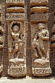 Konarak - Orissa. The Sun Temple, decorations of the bhoga mandapa.