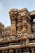 Orissa - Konarak - The Sun Temple, the hall of offerings (bhoga mandapa) also called nata-mandir (hall of dancers) because of the multitude of carvings of musicians and dancers