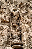 Orissa - Konarak - The Sun Temple, life size statues of the Jagamohan.