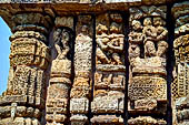 Konarak - Orissa. The Sun Temple, decorations of the tower 