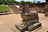 Orissa - Konarak - The Sun Temple. Remnants of statues in the temple compound.