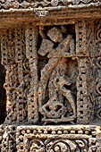 Konarak - Orissa. The Sun Temple, decorations of the platform.