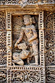Konarak - Orissa. The Sun Temple, decorations of the platform.