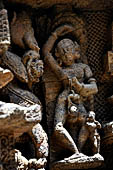 Konarak - Orissa. The Sun Temple, decorations of the platform.