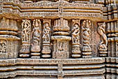 Konarak - Orissa. The Sun Temple, decorations of the platform.
