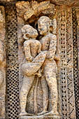 Konarak - Orissa. The Sun Temple, decorations of the platform.