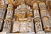 Orissa - Konarak - The Sun Temple. Weird life size statues, mostly of musicians and dancers, of the Jagamohan.