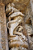 Orissa - Konarak - The Sun Temple. life size vyala of the Jagamohan.