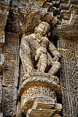 Orissa - Konarak - The Sun Temple. Weird life size statues, mostly of musicians and dancers, of the Jagamohan.