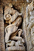 Orissa - Konarak - The Sun Temple. life size vyala of the Jagamohan.