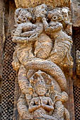 Orissa - Konarak - The Sun Temple. Nagakanya of the Jagamohan.