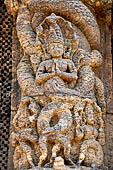Orissa - Konarak - The Sun Temple. Nagakanya of the Jagamohan.