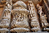 Orissa - Konarak - The Sun Temple, decorations of the tower. 