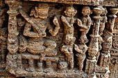 Orissa - Konarak - The Sun Temple, decorations of the tower.