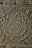 Orissa - Jagannath temple at Koraput. Decoration detail of the doors. 