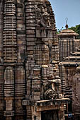 Orissa - Bhubaneswar, Lingaraj Temple. The other shrines of the temple compound.