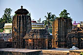 Orissa - Bhubaneswar. Temples around the Papanashini Kund.