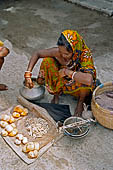 Orissa - Puri, the Grand road, the main street of Puri. Lined with bazaars and stalls the road is is usually jammed with pilgrims.