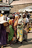 Orissa - Puri, the Grand road, the main street of Puri. Lined with bazaars and stalls the road is is usually jammed with pilgrims.