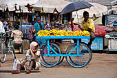 Orissa - Puri, the Grand road, the main street of Puri. Lined with bazaars and stalls the road is is usually jammed with pilgrims.
