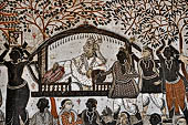 Orissa - Raghurajpur. Murals. 